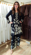 Black Floral Print Coord Set - view 2