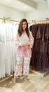 Ivory & Blush Pink Embroidered Cutwork Coord Set