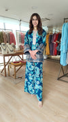 Blue Paisley Floral Coord Set