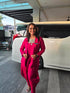 Beetroot Pink Jumpsuit with Jacket