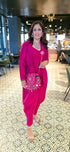 Beetroot Pink Jumpsuit with Jacket