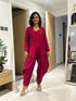 Beetroot Pink Jumpsuit with Jacket