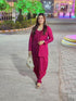 Beetroot Pink Jumpsuit with Jacket