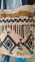 Beige Black Geometric Banjara Handcrafted Embroidery Tote Bag - Banjara Handbag
