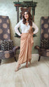 Beige Drape Skirt