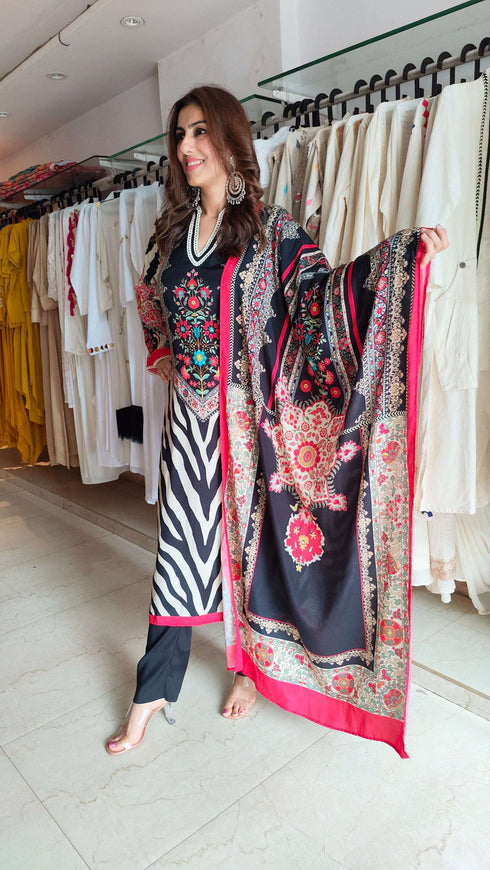 Black Pakistani Suit Set