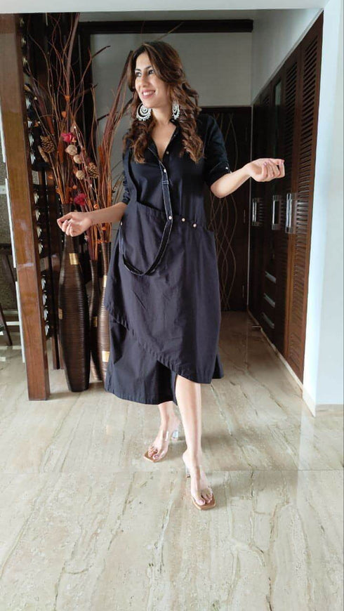 Black Shirt Dress