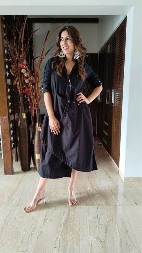 Black Shirt Dress