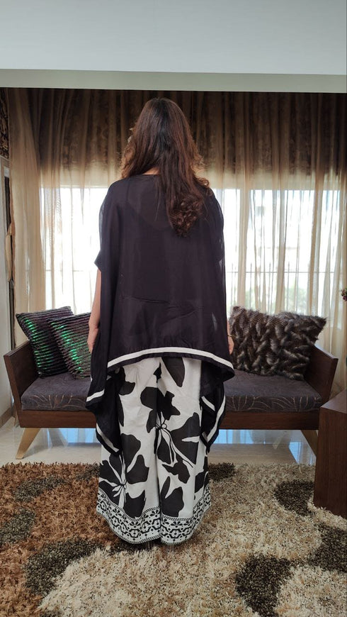 Black Three Piece Kaftan Coord