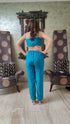 Blue Bralette Kurta Set