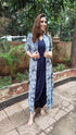 Blue Dhoti Dress with Long Jacket