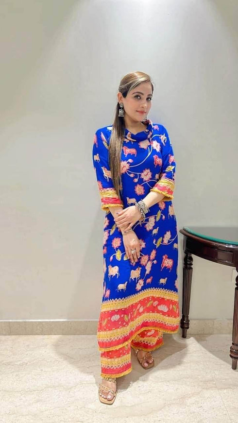 Blue Lotus Coord Set