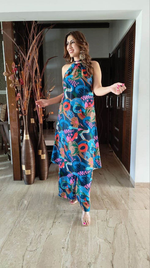 Blue Wave Pocket Co ord Set