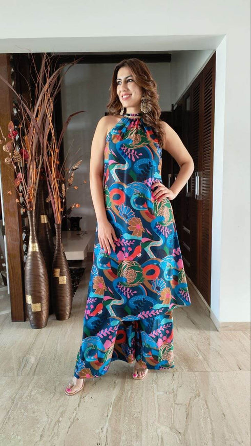 Blue Wave Pocket Co ord Set