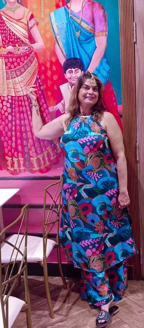 Blue Wave Pocket Co ord Set