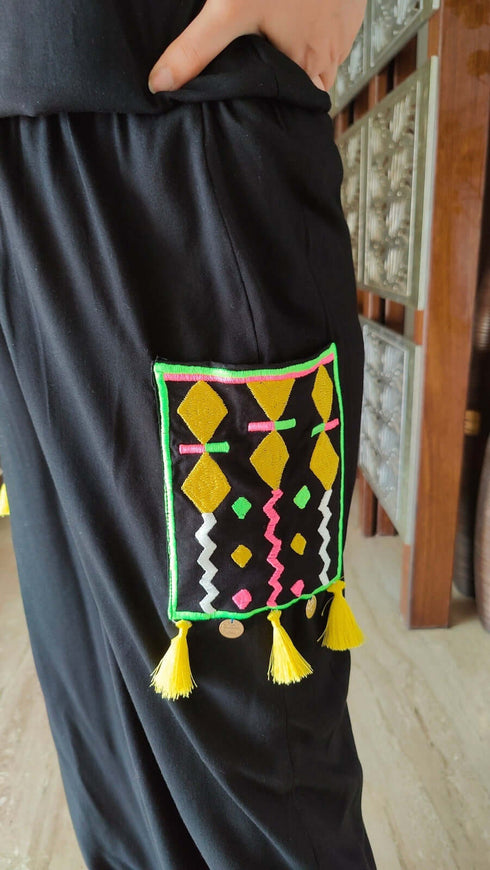 Boho Black Coord Set