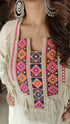 Boho Fringe Pink White Set