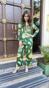 Bottle Green Crepe Coord Set