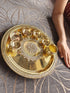 Brass Kundan Pooja Thali 7 Pc Set - Accessory