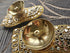 Brass Laxmi Charan Diya Set (Pair of 2) - Accessory