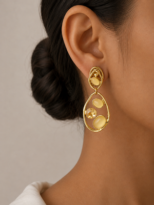 Stone Drop Earrings