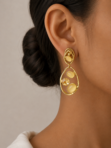 Stone Drop Earrings