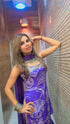 Crepe Purple Sharara Suit For Women