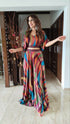 (@Debina Bonnerjee) Stripe Technicolour Coord Set