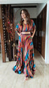 (@Debina Bonnerjee) Stripe Technicolour Coord Set