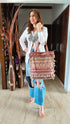 Earthy Mauve Banjara Handcrafted Embroidery Tote Bag