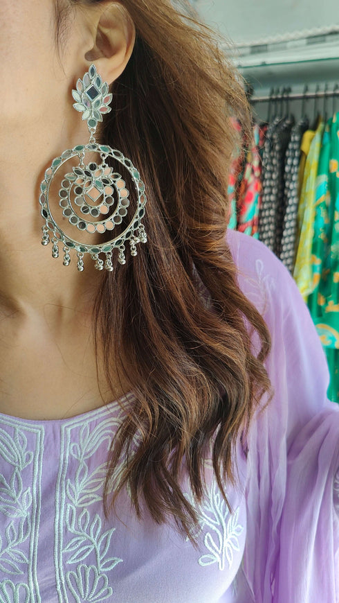 Embroidery Lavender Purple Suit Set