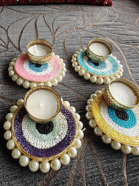 Evil Eye Diya Set - Accessory