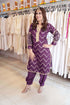 Festive Purple Pathani Set