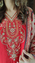 Festive Red Kurta Suit Set