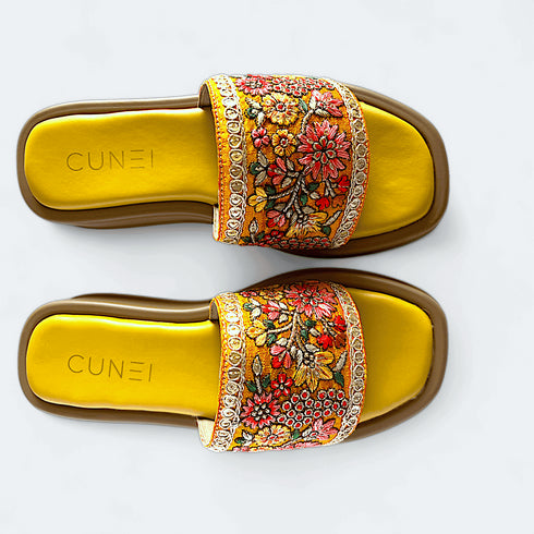 Festive Yellow Floral Slider