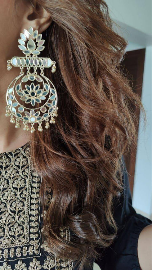 Gold Black Dhoti Set