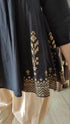 Gold Black Dhoti Set