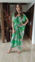 Green Leaf Kaftan One Piece Dress