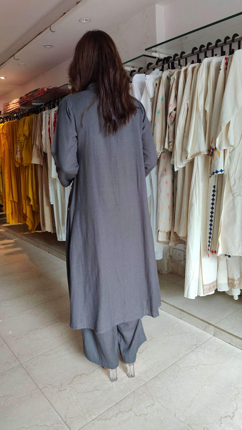 Grey Three Piece Shell Co ord Set