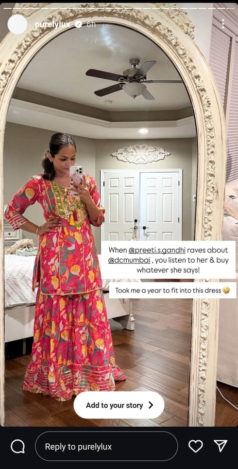 Gulaabi Pink Sharara Set