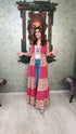 Gulabi Pink Long Cape Jacket