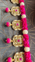 Handcrafted Pink Pearl Toran - Accessory