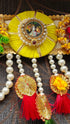Handcrafted Yellow Radha Krishna Toran - Accessory
