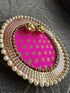 Hot Pink Pooja Thali - Accessory