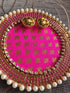 Hot Pink Pooja Thali - Accessory