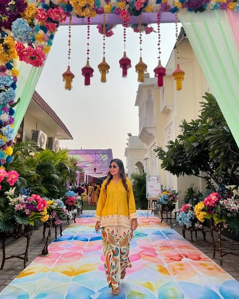 Fringe Yellow Coord Set