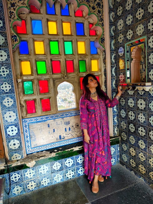 Purple Pink Butterfly Coord Set