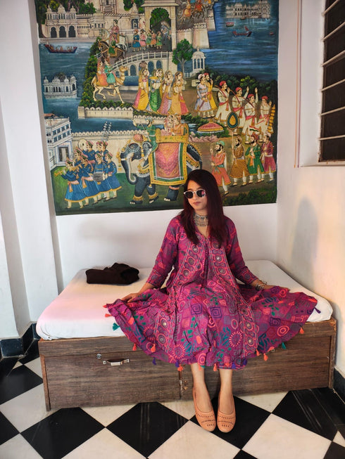 Purple Pink Butterfly Coord Set