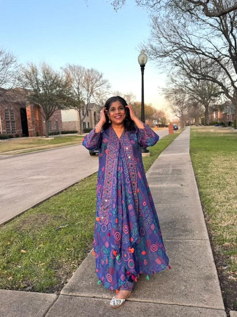 Violet Butterfly Co ord Set