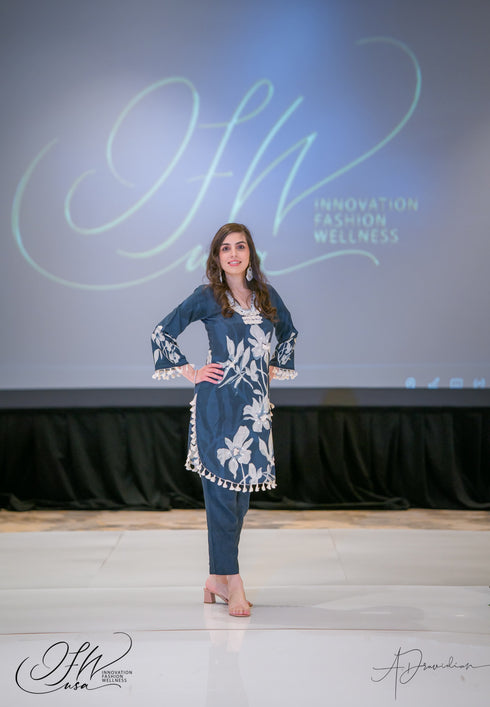 Lily Blue Kurta Coord Set